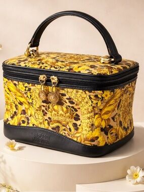 Authentic Versace Black and Gold Mini Bag.